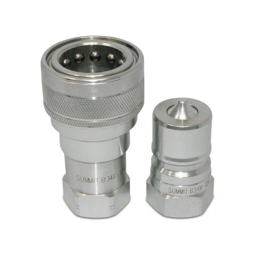 ISO 7241-B Quick Disconnect Hydraulic Coupler Set