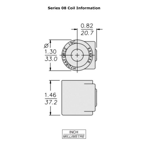 Bobina de válvula solenoide HydraForce 6309311 para cargadoras Bobcat