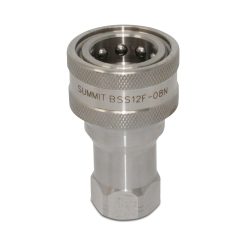 1/2″ NPT ISO 7241-B Stainless Steel Quick Disconnect Hydraulic Female Coupler