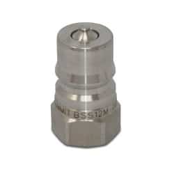 1/2″ NPT ISO 7241-B Stainless Steel Quick Disconnect Hydraulic Male Coupler