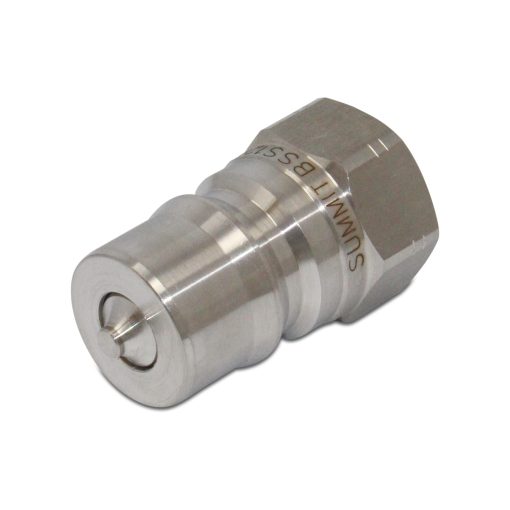 1/2″ NPT ISO 7241-B Stainless Steel Quick Disconnect Hydraulic Male Coupler