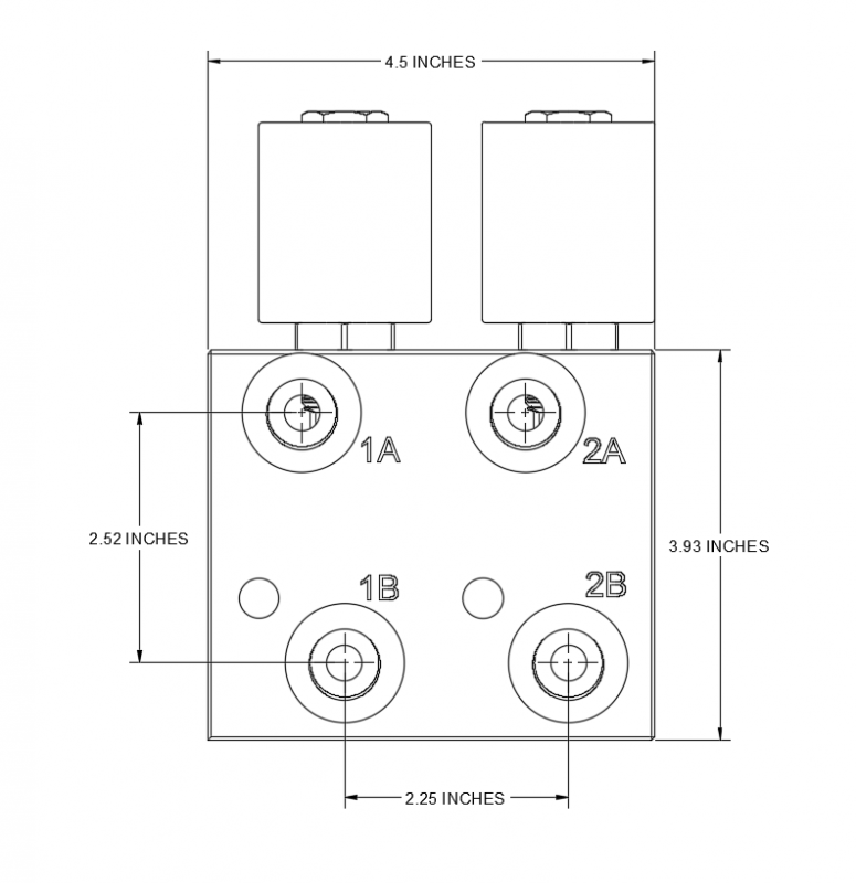 Dimensión Diagrama CAD de HM2-08