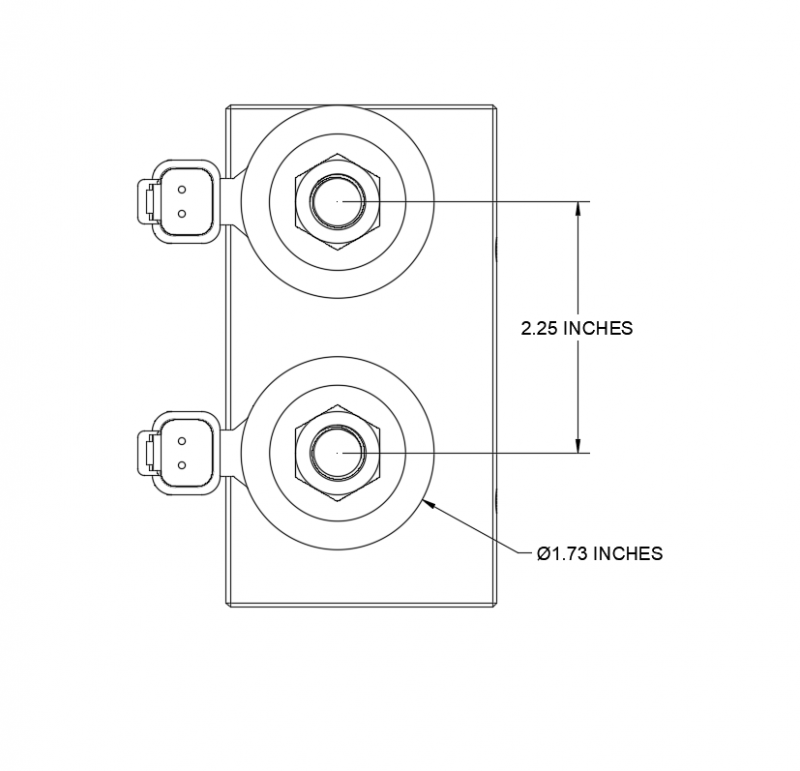 Dimensión Diagrama CAD de HM2-08