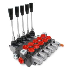 Monoblock Hydraulic Directional Control Valve, 5 Spool, 11 GPM
