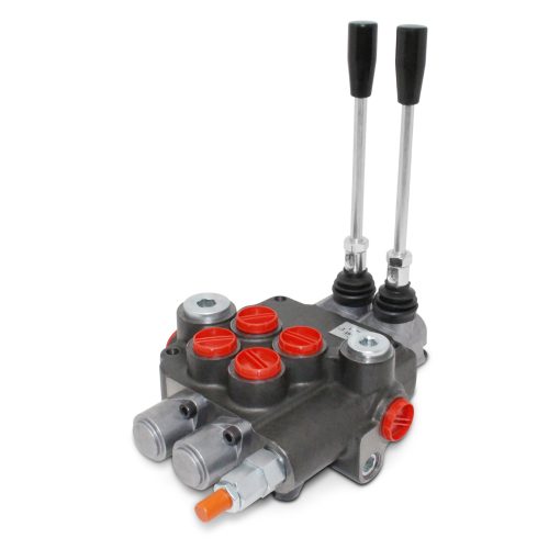 Válvula de control direccional hidráulica monobloque, 2 carretes, 21 GPM - Imagen 2
