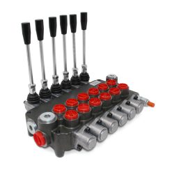 Monoblock Hydraulic Directional Control Valve, 6 Spool, 21 GPM
