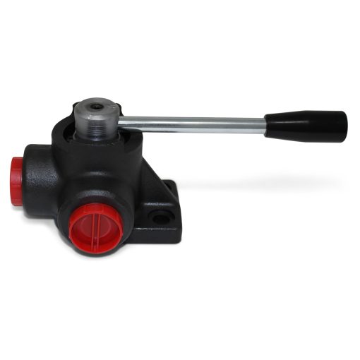 Válvula desviadora hidráulica rotativa, 3 vías, centro cerrado, 24 GPM, conexiones SAE #10 - Imagen 3