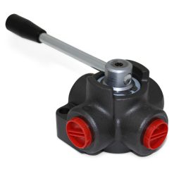 Hydraulic Rotary Diverter Valve, 4 Way, Closed Center, 24 GPM, #10 SAE Ports