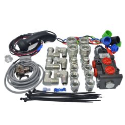 Hydraulic Diverter Valve w/ Switch, 1/2″ AG ISO 5675 Couplers, 13 GPM