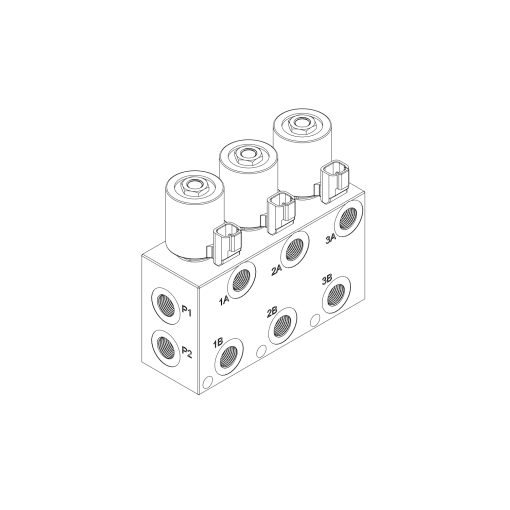 Front view of HM3-08 CAD Diagram