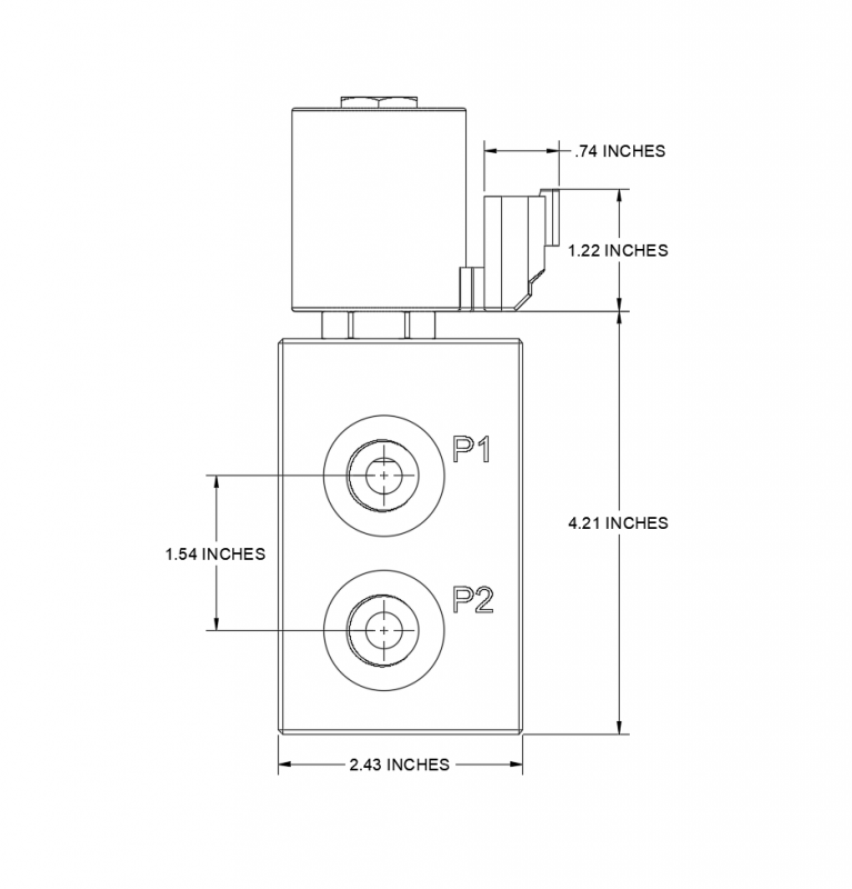 Dimension CAD Diagram of HM3-08