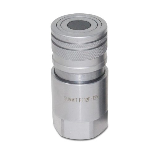 Flat Face Hydraulic Quick Connect Female Coupler, 3/4" NPT Thread - Image 2