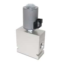 Hydraulic Selector Diverter Valve, 3-Way, #12 SAE Ports, 16 GPM, 12v DC