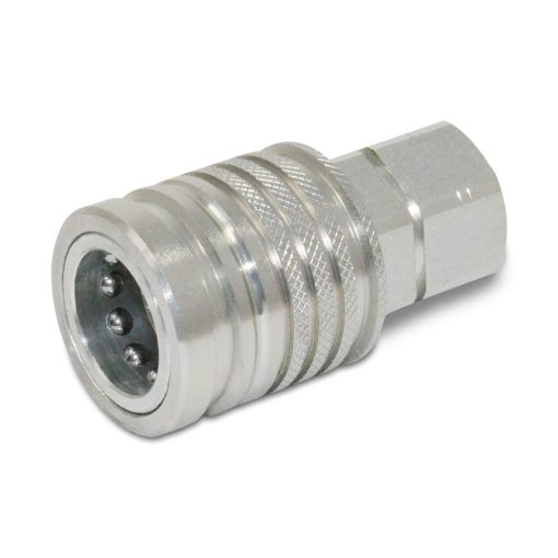 1/2” Female Ag Hydraulic Quick Connect Push-Pull Coupler, 1/2” NPT Thread
