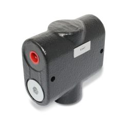 Válvula divisora de caudal proporcional hidráulica, 50:50, 8 GPM, conexiones NPT de 3/8