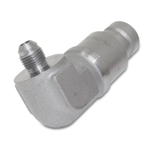 Juego de acopladores rápidos hidráulicos de 90 grados, rosca macho JIC de 3/8" - Imagen 6