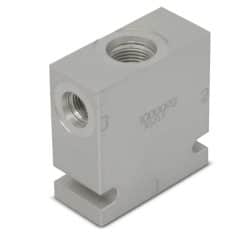 Hydraforce 7024760 Manifold Valve Body Housing, 3-Way, #6 SAE Ports, Size 08