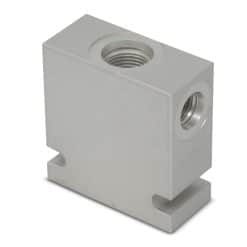 Hydraforce 7024760 Manifold Valve Body Housing, 3-Way, #6 SAE Ports, Size 08