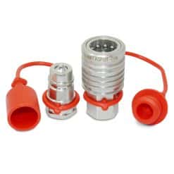 1/2” Ag Hydraulic Quick Connect Push-Pull Coupler Set, 1/2” NPT Thread