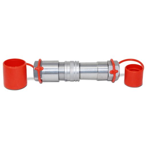 Flat Face Connect Under Pressure Hydraulic Quick Connect Coupler Set, 1/2″ NPT Thread