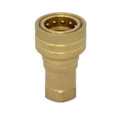 1″ NPT ISO 7241-B Brass Quick Disconnect Hydraulic Female Coupler