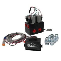 Válvula selectora desviadora multiplicadora hidráulica de alto caudal con controlador, 40 GPM