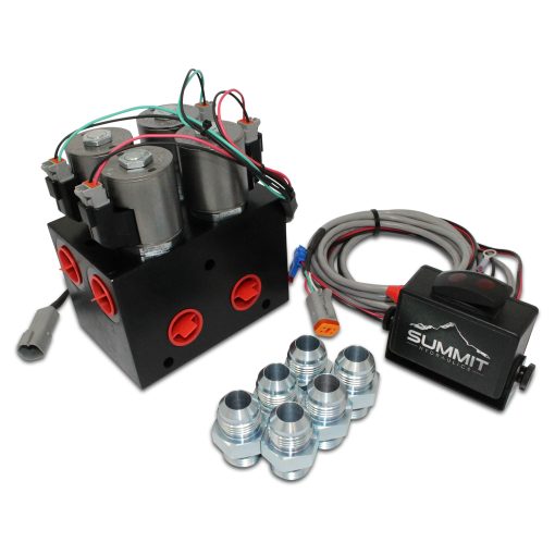 Válvula selectora desviadora multiplicadora hidráulica de alto caudal con controlador, 40 GPM