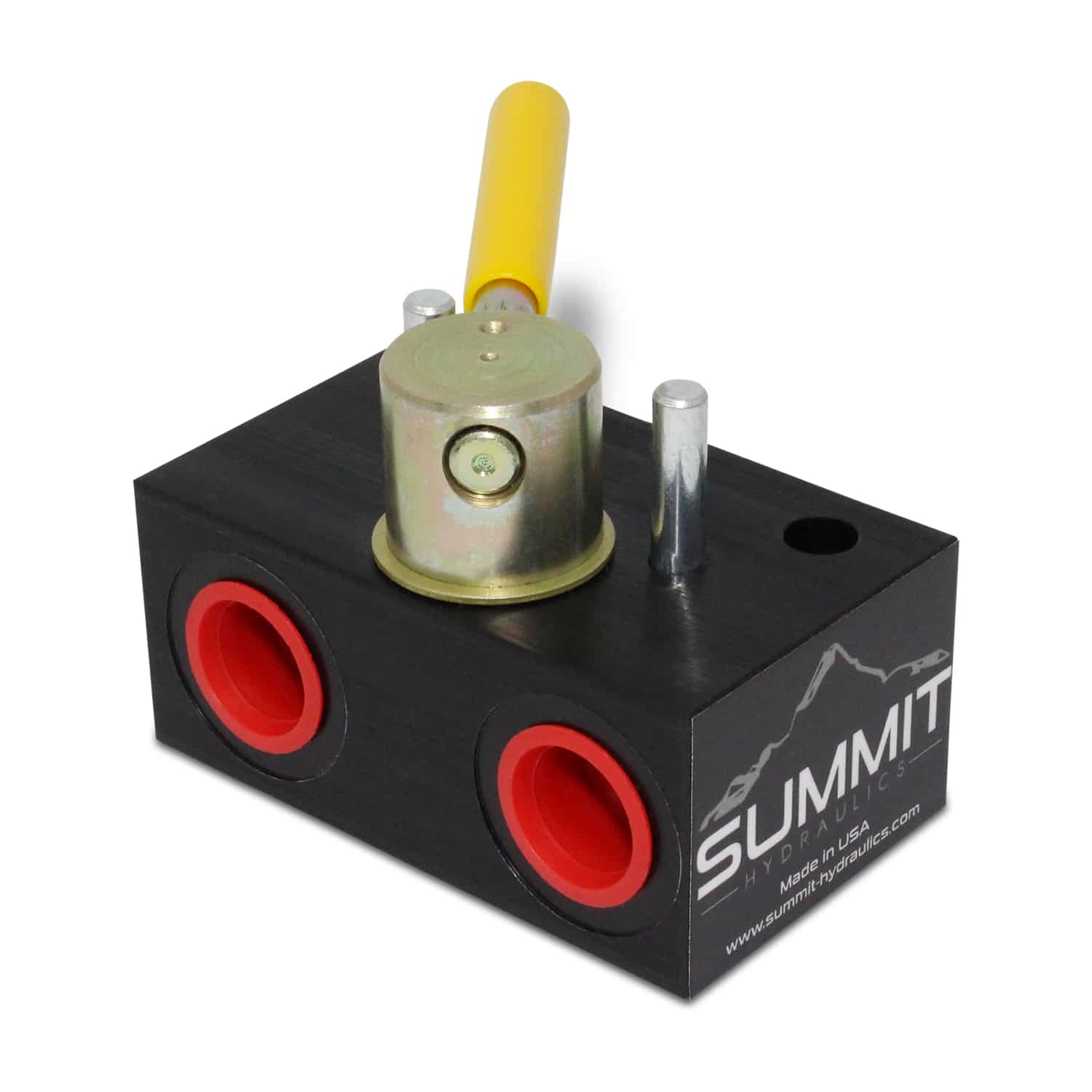 Válvula selectora rotativa hidráulica de desvío, 3 vías, 20 GPM, 5000 PSI, #8 puertos SAE