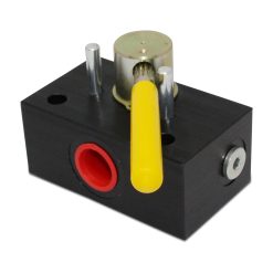 Hydraulic Rotary Selector Diverter Valve, 3 Way, 20 GPM, 5000 PSI, #8 SAE Ports