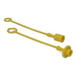 John Deere Sub Compact Tractors Hydraulic Male Dust Cap and Female Plug Cover Set (Green, Black, Yellow, Grey)