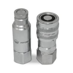 3/8″ Flat Face Connect Under Pressure Hydraulic Quick Connect Coupler Set, 3/8″ NPT Thread