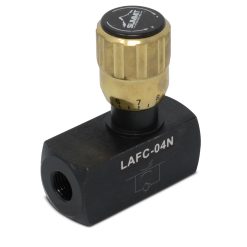 Válvula hidráulica de control de caudal variable ajustable en línea