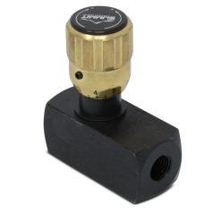 Válvula hidráulica de control de caudal variable ajustable en línea