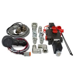 Hydraulic Third Function Valve Kit w/ Joystick Handle for Tractor/Loader, 13 GPM
