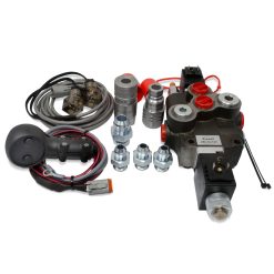 Hydraulic Third Function Valve Kit w/ Joystick Handle for Tractor/Loader, 21 GPM