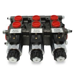 Top view of installed 3 Valve DV50-08S Stacking Kit