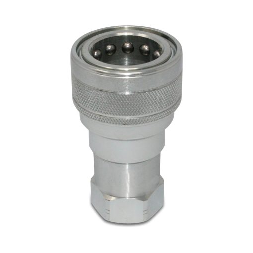 1" NPT ISO 7241-B Quick Disconnect Hydraulic Coupler Set - Image 3