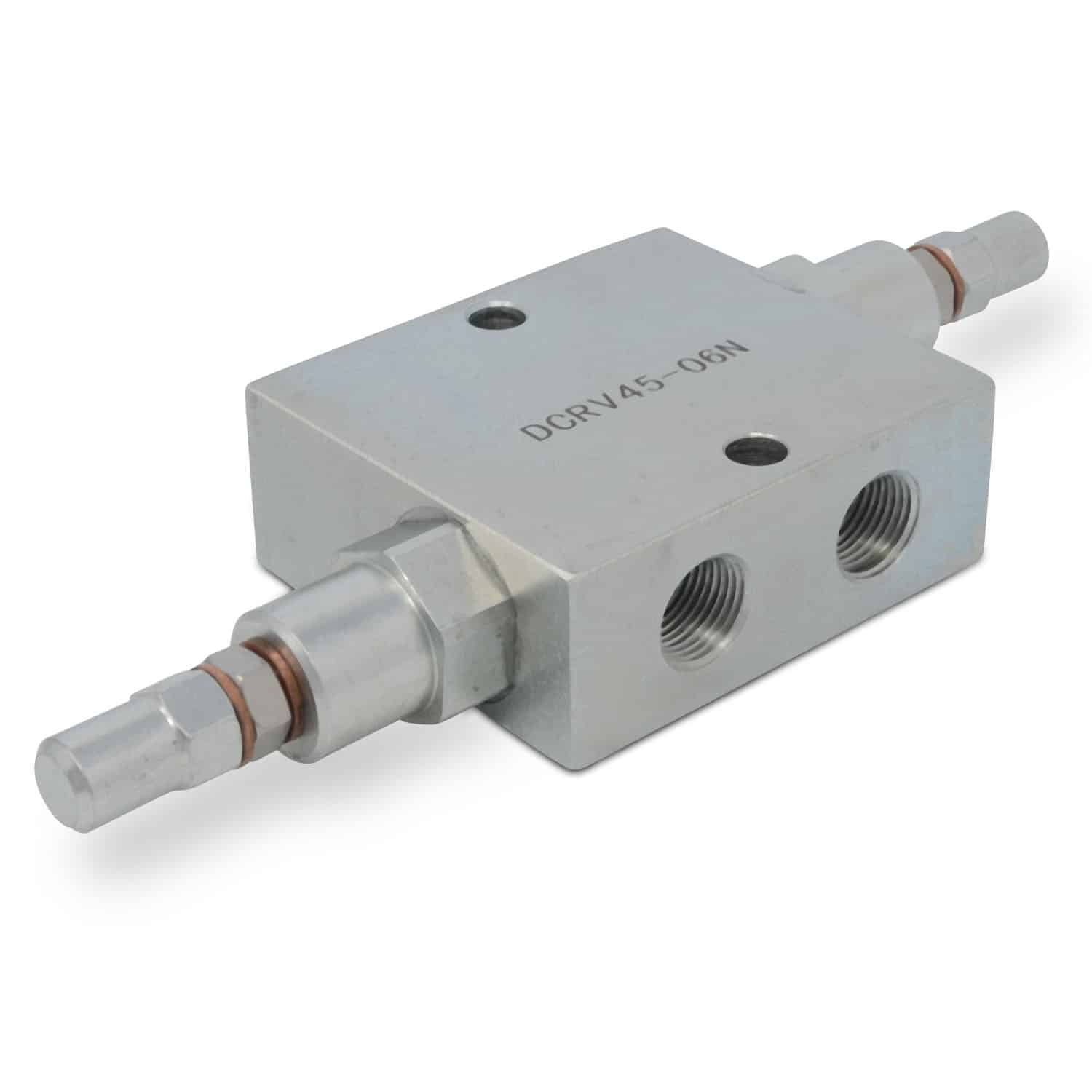 Válvula hidráulica de alivio de doble cruce, conexiones NPT de 3/8