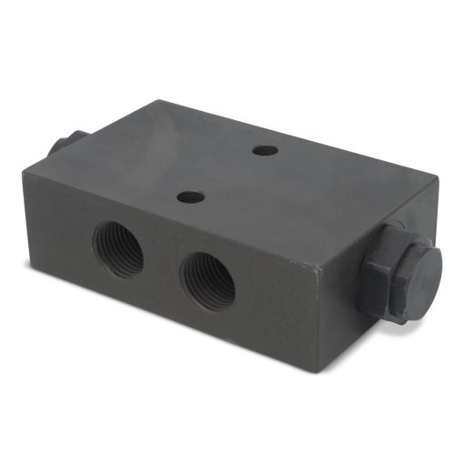 Válvula de retención hidráulica accionada por doble piloto, conexiones NPT de ½", 11 GPM