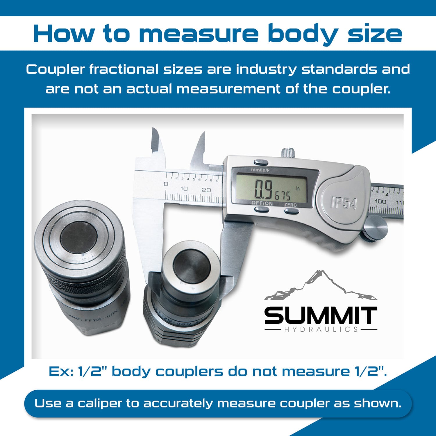 Graphic showing how to measure body size of FF12-08N