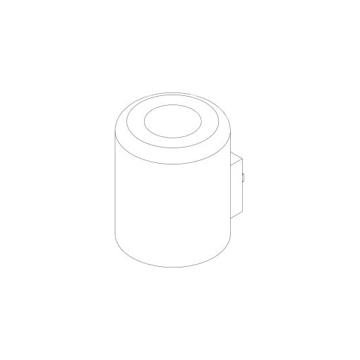 Back View of MFZ10-90YC CAD Diagram