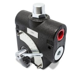 Hydraulic Adjustable Variable Flow Control Valve w/ Relief, 0-30 GPM, #12 SAE