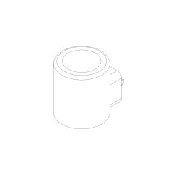 Back view of MFZ10-37YC CAD Diagram