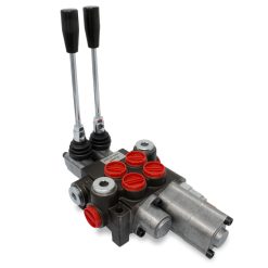 Monoblock Hydraulic Directional Control Valve, 2 Spool w/ Single Float Detent, 11 GPM
