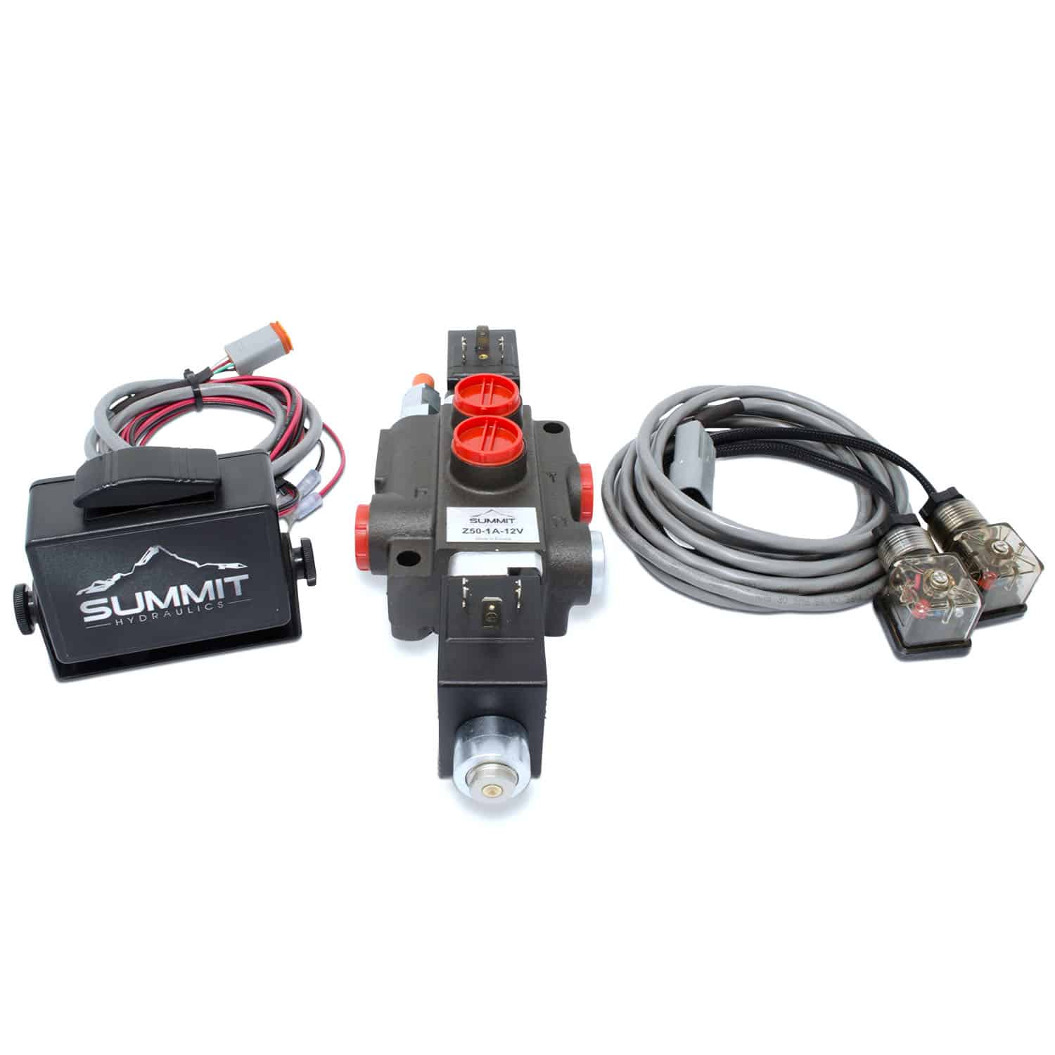 Hydraulic Monoblock Solenoid Directional Control Valve, 1 Spool, 13 GPM, 12V DC