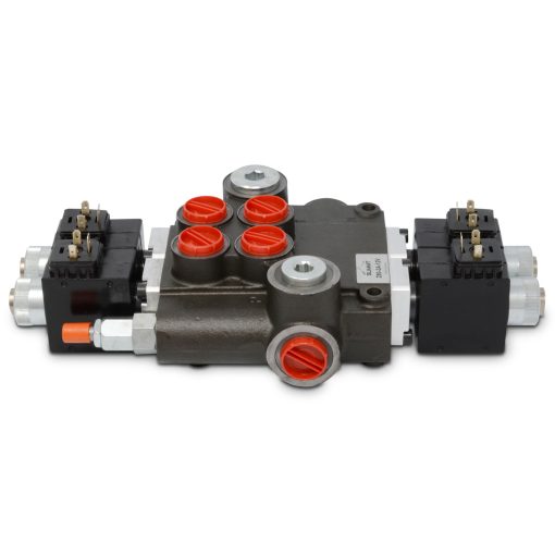 Hydraulic Monoblock Solenoid Directional Control Valve, 2 Spool, 21 GPM - Image 3