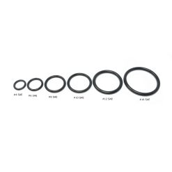 O-Rings For SAE (O-Ring Boss; ORB) Thread; Sizes #4, #6, #8, #12, #16