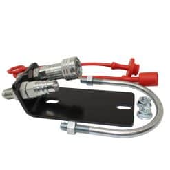 Crossbeam U-Bolt Quick Coupler Mounting Bracket, 1/4" Body AG & ISO 7241-B Quick Couplers