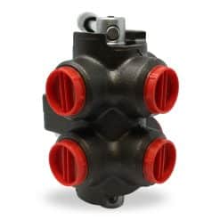 Side View of RDV6-08S rotary diverter valve