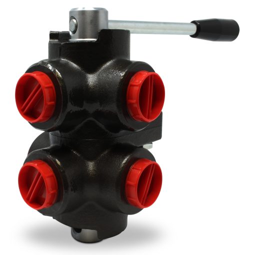 Side view of RDV6-12S rotary diverter valve